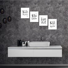 Load image into Gallery viewer, Bathroom Wall Decor Prints - Text
