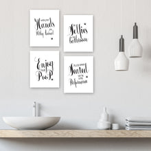 Load image into Gallery viewer, Bathroom Wall Decor Prints - Text
