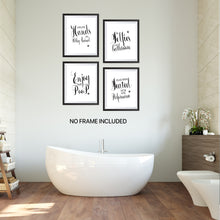 Load image into Gallery viewer, Bathroom Wall Decor Prints - Text
